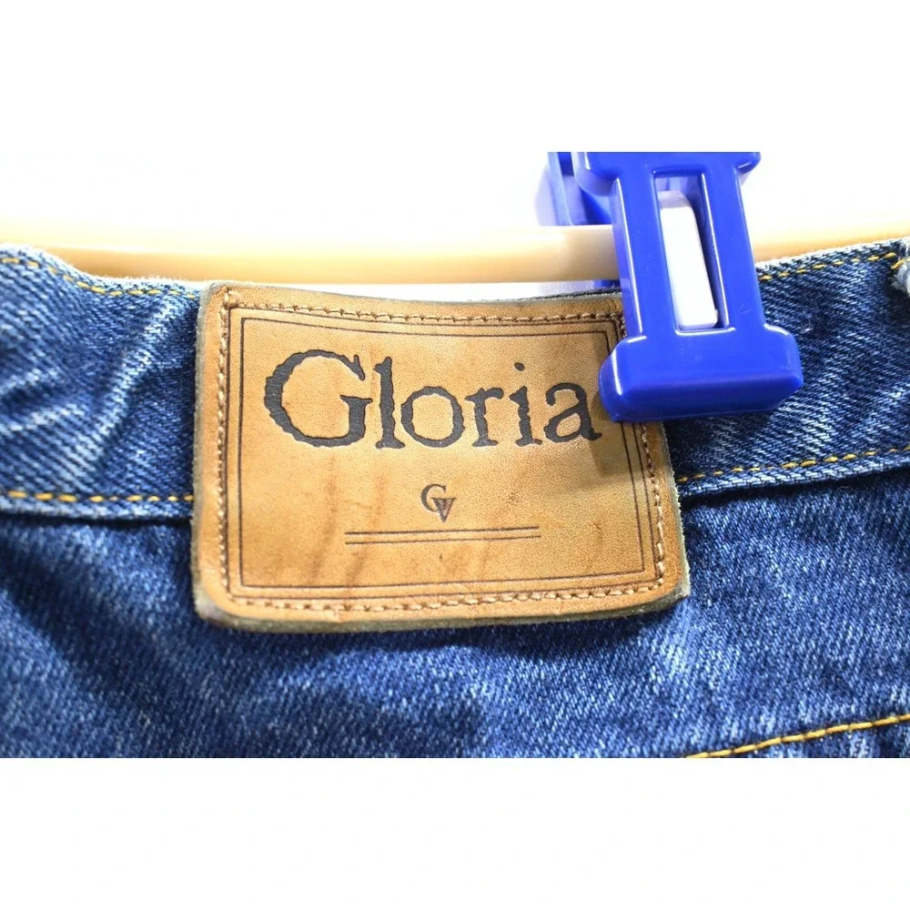 Vintage Gloria Vanderbilt Y2K High Rise Tapered Mom Jeans Blue Denim Womens 11